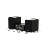 Pure Classic Stereo Mini Stereoanlage DAB+/FM, Bluetooth, CD, USB braun/Walnuss - Slika 2