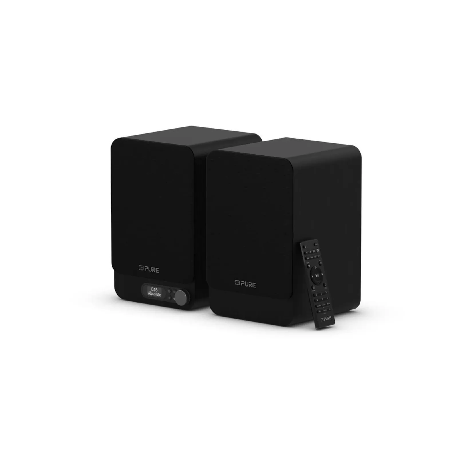 PI_790796447 Pure Classic Active Stereo-Soundsystem DAB+/FM, Bluetooth, USB-C; HDMI, optical-In, Fernbedienung schwarz - Slika 1