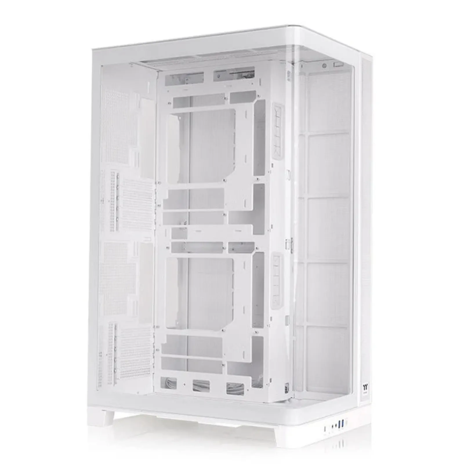 PI_791069880 Thermaltake Capo X Dual TG Snow ARGB Gaming PC Gehäuse Tower Snow Seitenfenster - Slika 1