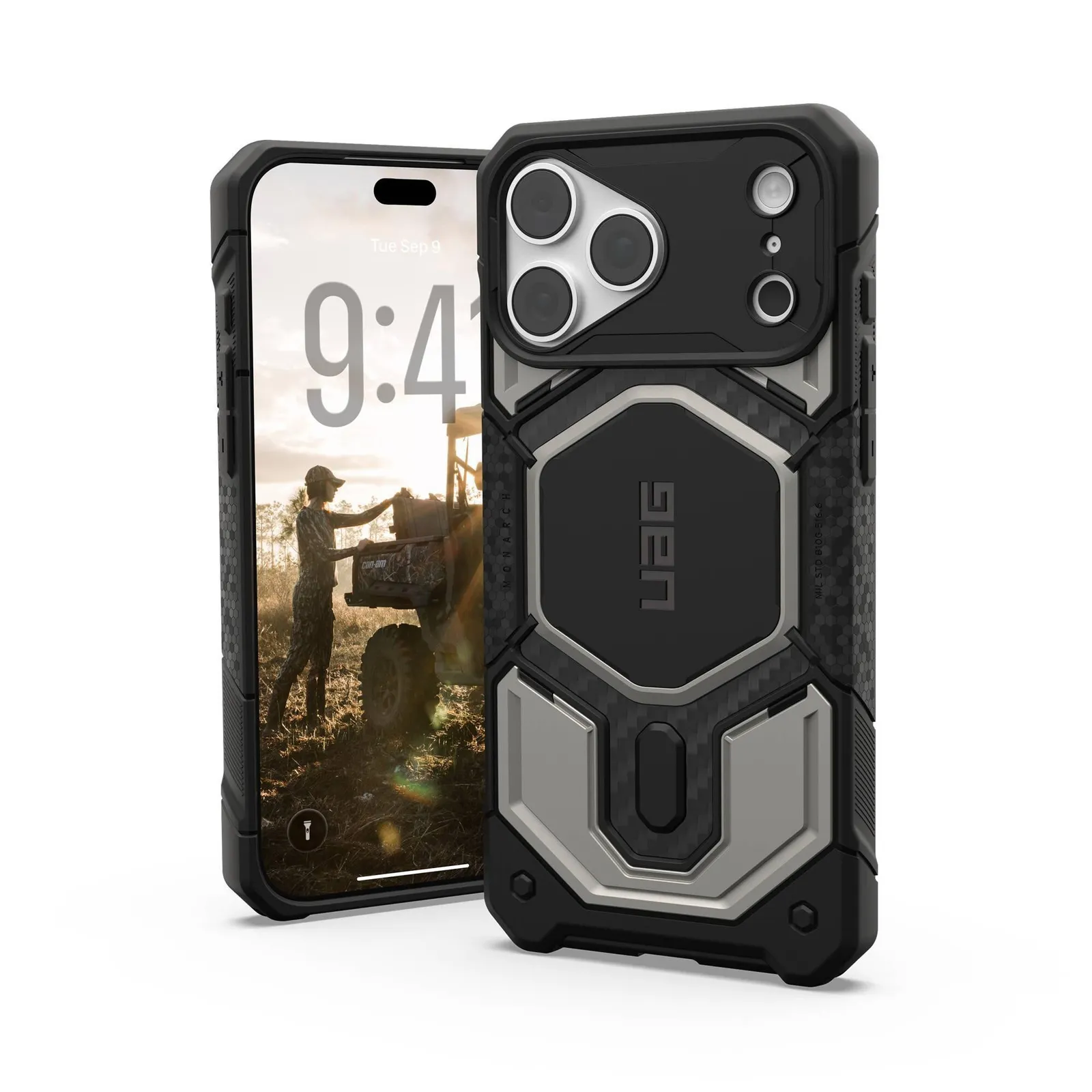 PI_791202538 UAG Urban Armor Gear Monarch Pro MagSafe Case | Apple iPhone 18 Pro Max/17 Pro Max | titan - Slika 1