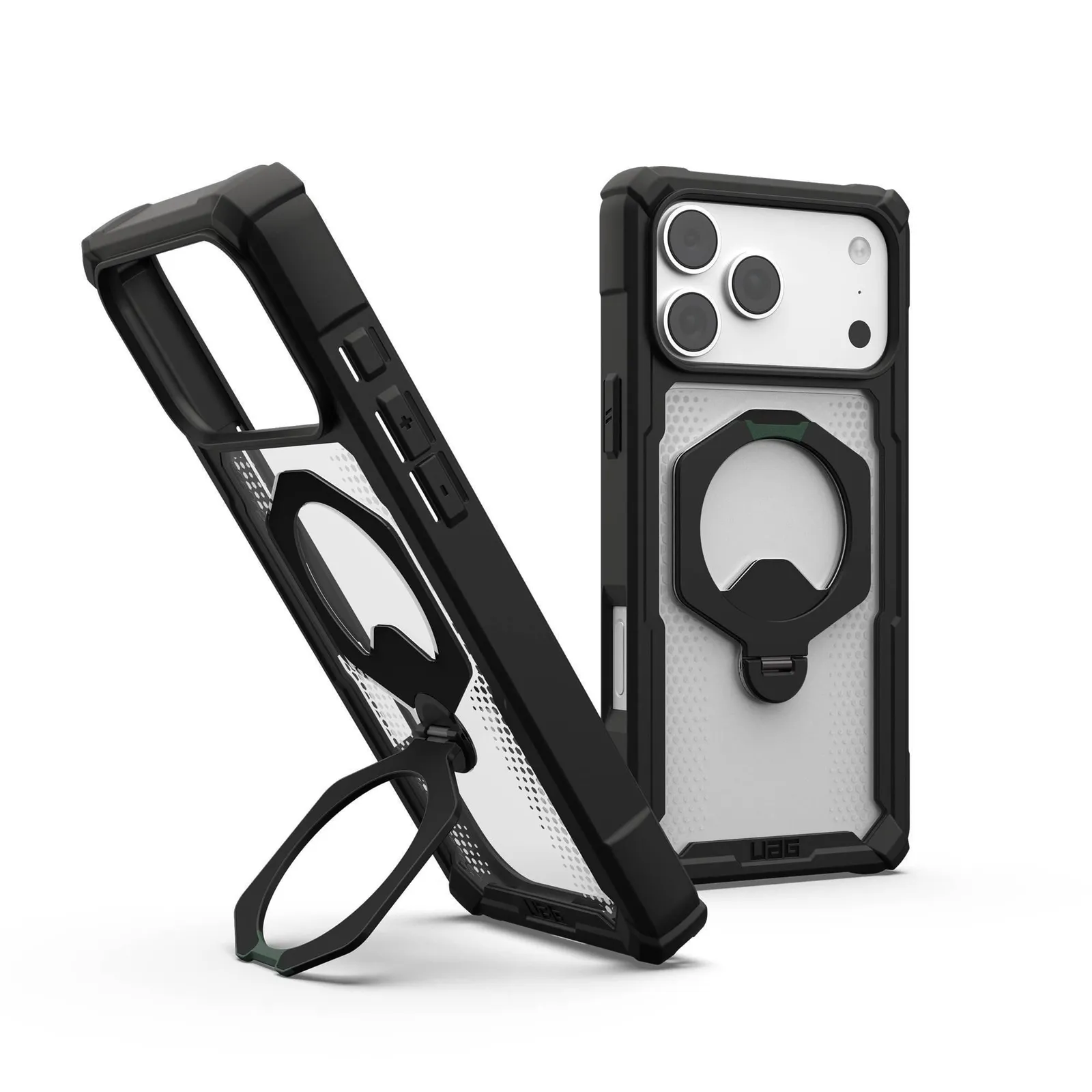PI_791307514 UAG Urban Armor Gear Plasma XTE 360 MagSafe Kickstand Case Apple iPhone 18 Pro Max/17 Pro Max schwarz/transparent - Slika 1