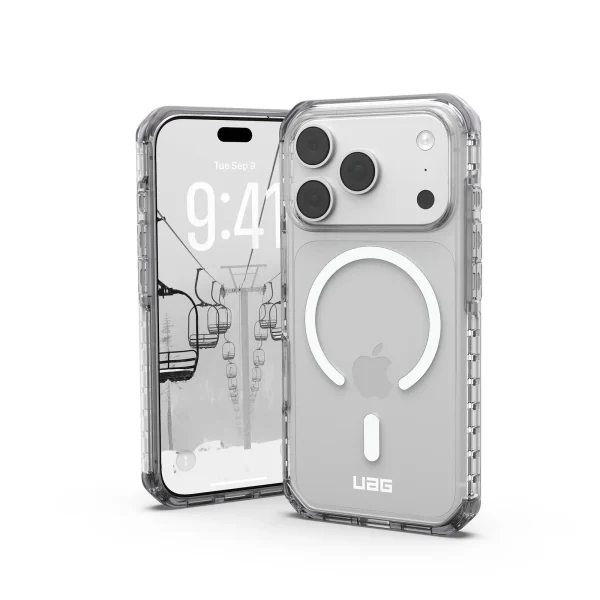 UAG Urban Armor Gear Plyo LT MagSafe Case Apple iPhone 18 Pro /17 Pro  ice/smoke (grau) (transparent)/weiß